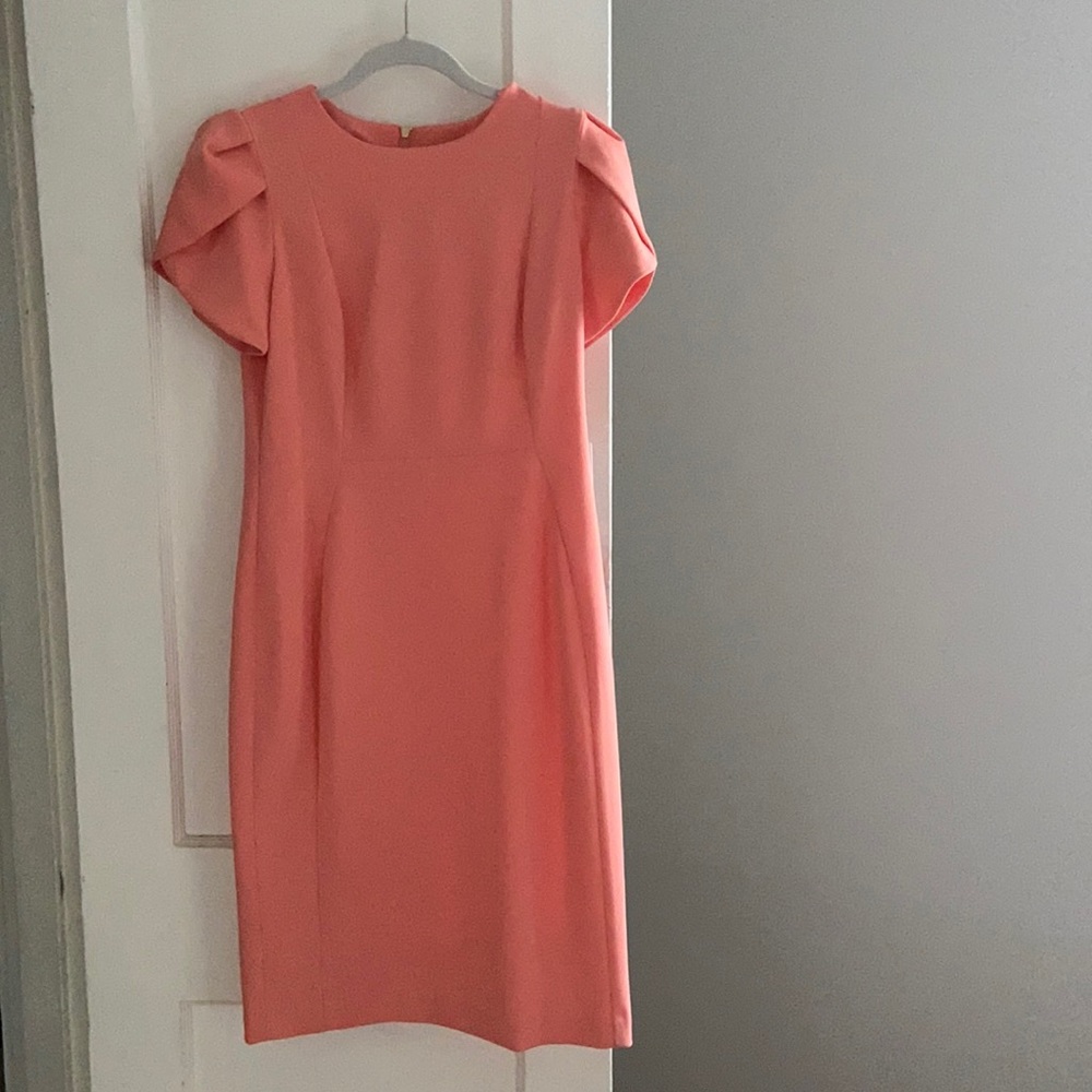 Calvin Klein size 10 dress with exposed gold zip.
